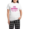 thumbnail image 1 of CafePress - I'm Retired This Is As Dressed Up As I Get Women - Women's Short Sleeve Print T-Shirt and Pants Light Cotton Pajama Set, 1 of 7