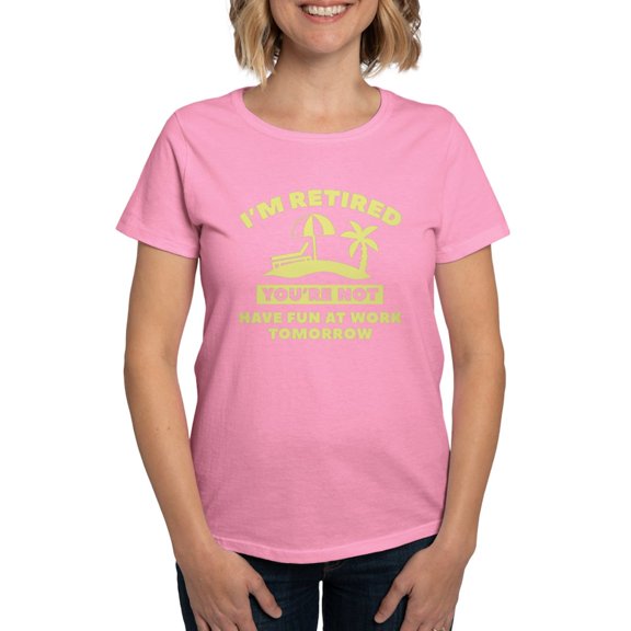 CafePress - I'm Retired Women's Dark T Shirt - Women's Traditional Fit Dark T-Shirt