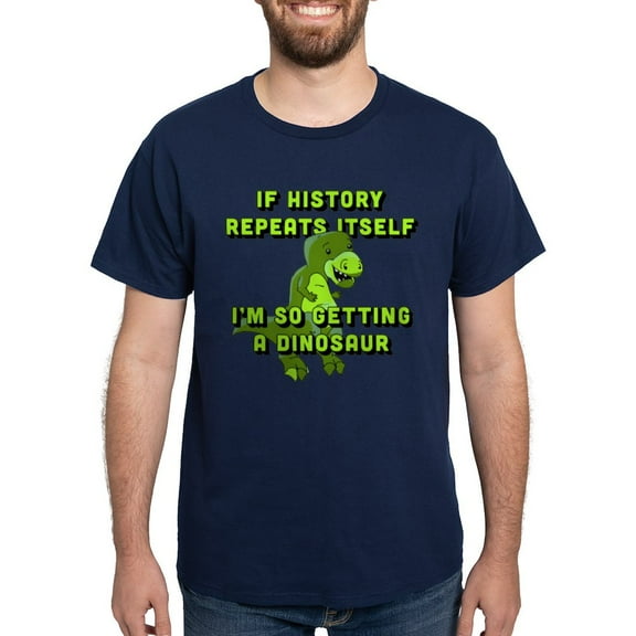 CafePress - I'm So Getting A Dinosaur Dark T Shirt - Men's Classic Graphic Cotton T-Shirt