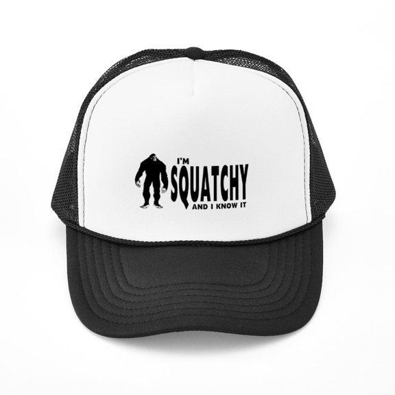 CafePress - I'm Squatchy And I Know It - Adjustable Unisex Printed Trucker Hat with Mesh Back