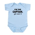 thumbnail image 1 of CafePress - I'm THE CAPTAIN. GET OVER IT - Baby Light Bodysuit, Size Newborn - 24 Months, 1 of 4