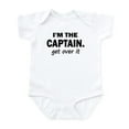 thumbnail image 1 of CafePress - I'm THE CAPTAIN. GET OVER IT Infant Bodysuit - Baby Light Bodysuit, Size Newborn - 24 Months, 1 of 4