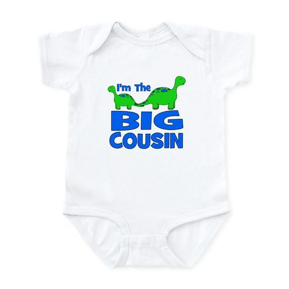 CafePress - I'm The BIG Cousin! Dinosaur Infant Bodysuit - Baby Light Bodysuit, Size Newborn - 24 Months