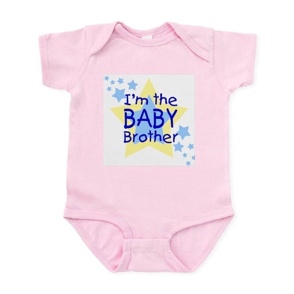 CafePress - I'm The Baby Brother (Star) Infant Creeper - Baby Light Bodysuit, Size Newborn - 24 Months