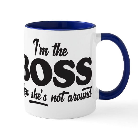 CafePress - I'm The Boss - 11 oz Ceramic Mug - Novelty Coffee Tea Cup