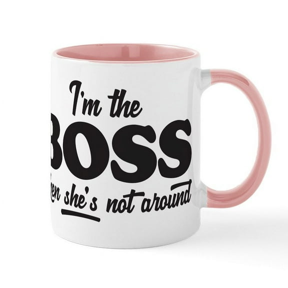 CafePress - I'm The Boss - 11 oz Ceramic Mug - Novelty Coffee Tea Cup