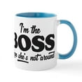thumbnail image 1 of CafePress - I'm The Boss - 11 oz Ceramic Mug - Novelty Coffee Tea Cup, 1 of 6