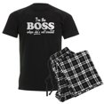 thumbnail image 1 of CafePress - I'm The Boss Men's Dark Pajamas - Men's Dark Loose Fit Cotton Pajama Set, 1 of 7
