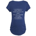 thumbnail image 1 of CafePress - I'm The Favorite Maternity T Shirt - Maternity Dark T-Shirt, 1 of 3