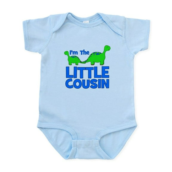 CafePress - I'm The LITTLE Cousin! Dinosa Infant Bodysuit - Baby Light Bodysuit, Size Newborn - 24 Months