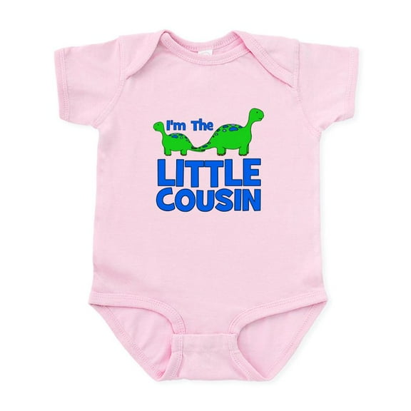 CafePress - I'm The LITTLE Cousin! Dinosa Infant Bodysuit - Baby Light Bodysuit, Size Newborn - 24 Months