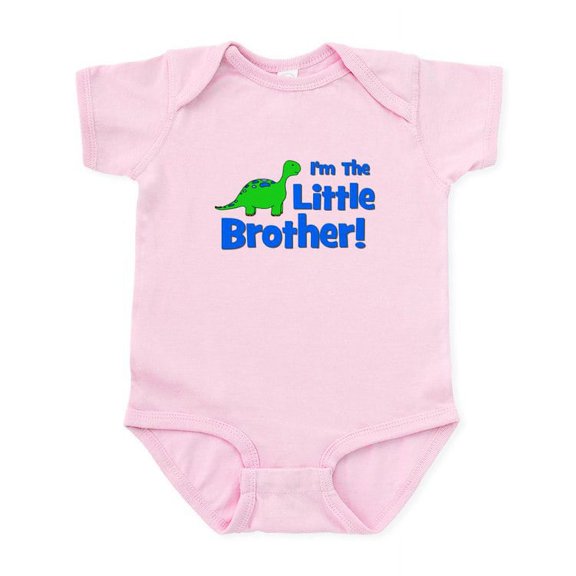 CafePress - I'm The Little Brother! Dinos Infant Bodysuit - Baby Light Bodysuit, Size Newborn - 24 Months