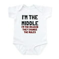 thumbnail image 1 of CafePress - I'm The Middle Change Rules Infant Bodysuit - Baby Light Bodysuit, Size Newborn - 24 Months, 1 of 4