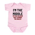 thumbnail image 1 of CafePress - I'm The Middle Change Rules Infant Bodysuit - Baby Light Bodysuit, Size Newborn - 24 Months, 1 of 4