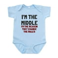 thumbnail image 1 of CafePress - I'm The Middle Change Rules Infant Bodysuit - Baby Light Bodysuit, Size Newborn - 24 Months, 1 of 4
