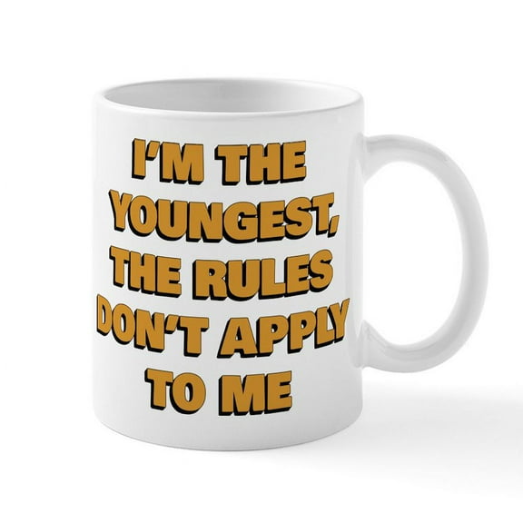 CafePress - I'm The Youngest - 11 oz Ceramic Mug - Novelty Coffee Tea Cup