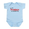 thumbnail image 1 of CafePress - I'm The Youngest Infant Bodysuit - Baby Light Bodysuit, Size Newborn - 24 Months, 1 of 4