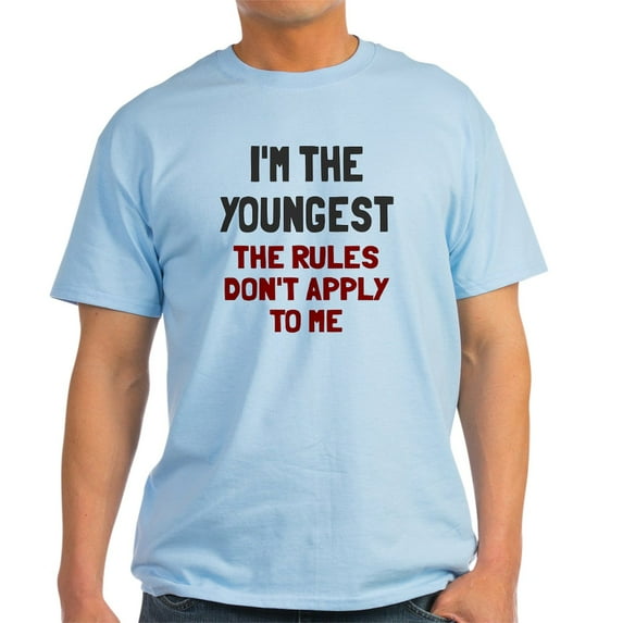 CafePress - I'm The Youngest Rules Don't Apply Light T Shirt - Men's Classic Graphic T-Shirt