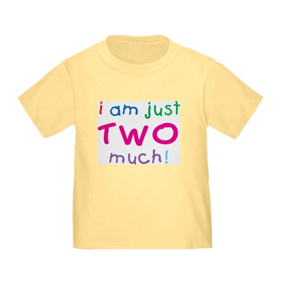 CafePress - I'm Two Much 2Nd Birthday Toddler T Shirt - Cute Toddler T-Shirt, 100% Cotton