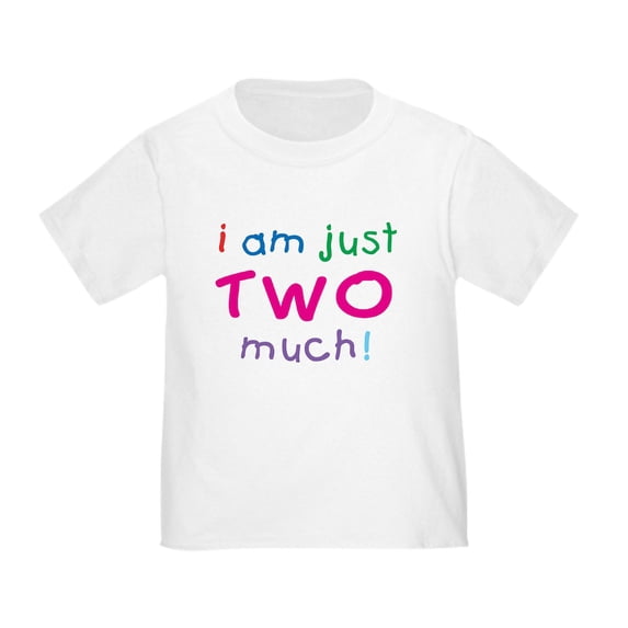 CafePress - I'm Two Much 2Nd Birthday Toddler T Shirt - Cute Toddler T-Shirt, 100% Cotton