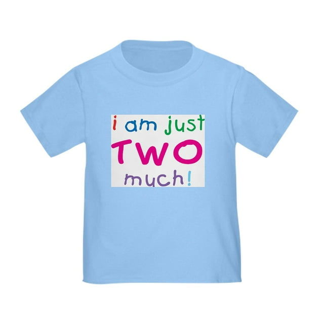 CafePress - I'm Two Much 2Nd Birthday Toddler T Shirt - Cute Toddler T-Shirt, 100% Cotton