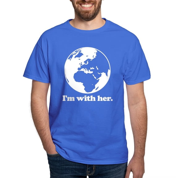 CafePress - I'm With Her Dark T Shirt - Men's Classic Graphic Cotton T-Shirt