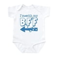 thumbnail image 1 of CafePress - I'm With My BFF (LEFT) Infant Bodysuit - Baby Light Bodysuit, Size Newborn - 24 Months, 1 of 4
