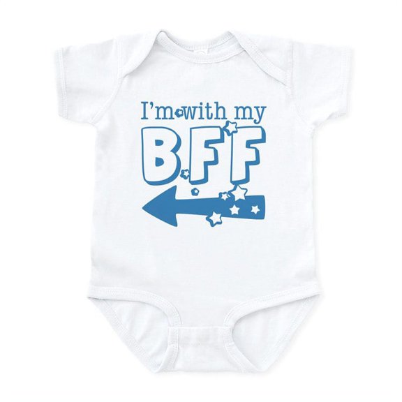 CafePress - I'm With My BFF (LEFT) Infant Bodysuit - Baby Light Bodysuit, Size Newborn - 24 Months