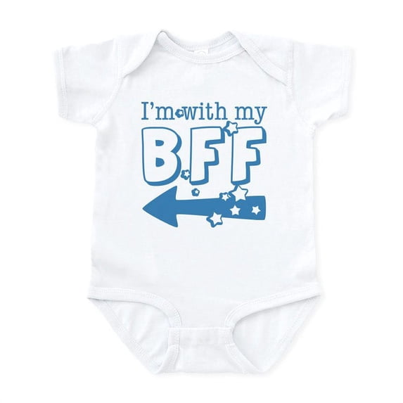 CafePress - I'm With My BFF (LEFT) Infant Bodysuit - Baby Light Bodysuit, Size Newborn - 24 Months