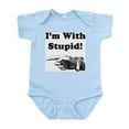 thumbnail image 1 of CafePress - I'm With Stupid! Infant Bodysuit - Baby Light Bodysuit, Size Newborn - 24 Months, 1 of 4