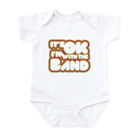 CafePress - I'm With The Band Infant Bodysuit - Baby Light Bodysuit, Size Newborn - 24 Months