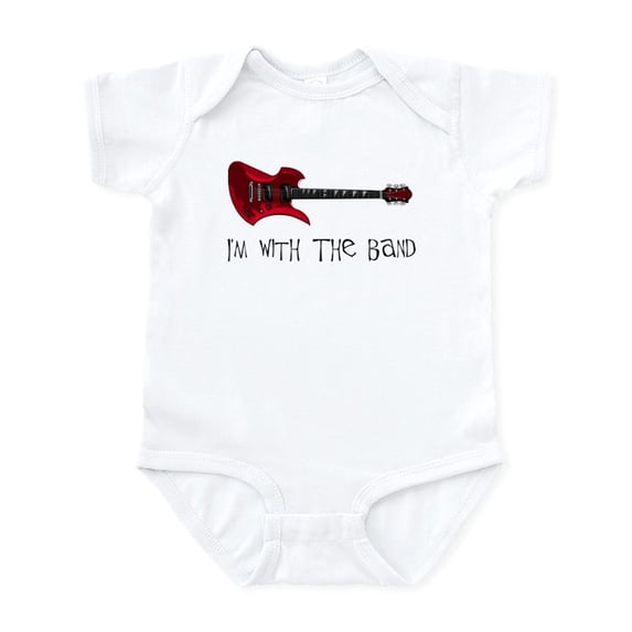 CafePress - I'm With The Band Infant Bodysuit - Baby Light Bodysuit, Size Newborn - 24 Months