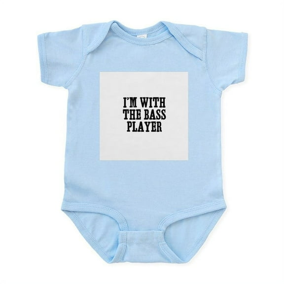 CafePress - I'm With The Bass Player Infant Bodysuit - Baby Light Bodysuit, Size Newborn - 24 Months
