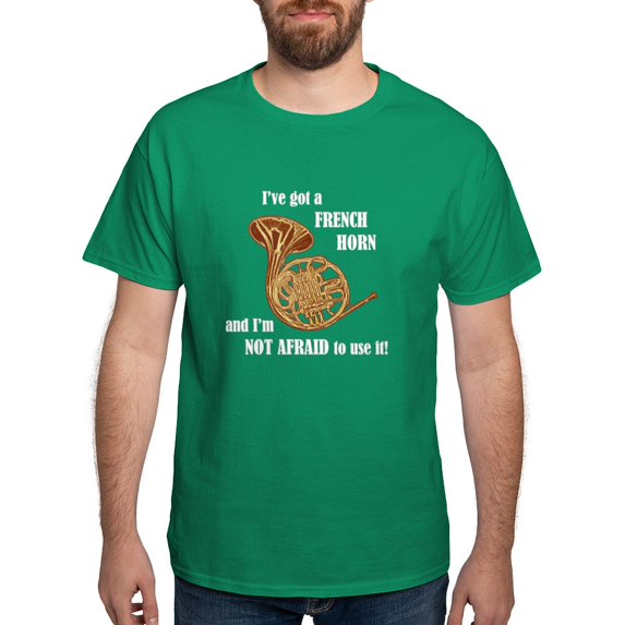 CafePress - I've Got A French Horn Dark T Shirt - Men's Classic Graphic Cotton T-Shirt