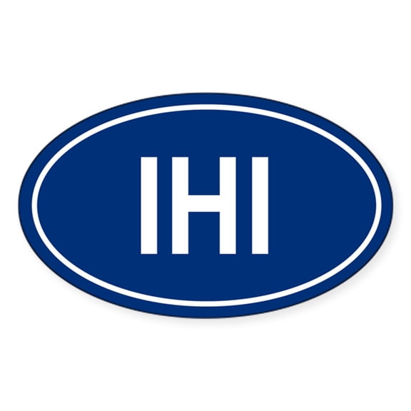 CafePress - IHI Oval Sticker - Sticker (Oval)