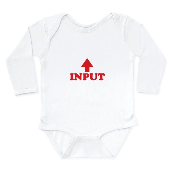 CafePress - IN Body Suit - Long Sleeve Cotton Baby Bodysuit