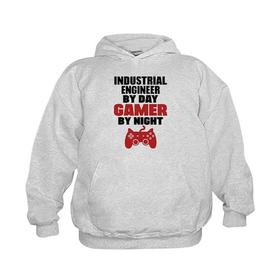 CafePress - INDUSTRIAL ENGINEER BY DAY GAMER BY NIGHT Hoody - Kids Hooded Sweatshirt, Classic Hoodie