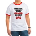 thumbnail image 1 of CafePress - INDUSTRIAL ENGINEER BY DAY GAMER BY NIGHT T Shirt - 100% Cotton Ringed T-Shirt, 1 of 4
