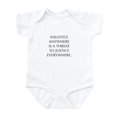 thumbnail image 1 of CafePress - INJUSTICE ANYWHERE IS A THREAT TO JUSTICE EVERYWHE - Baby Light Bodysuit, Size Newborn - 24 Months, 1 of 4