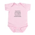 thumbnail image 1 of CafePress - INJUSTICE ANYWHERE IS A THREAT TO JUSTICE EVERYWHE - Baby Light Bodysuit, Size Newborn - 24 Months, 1 of 4