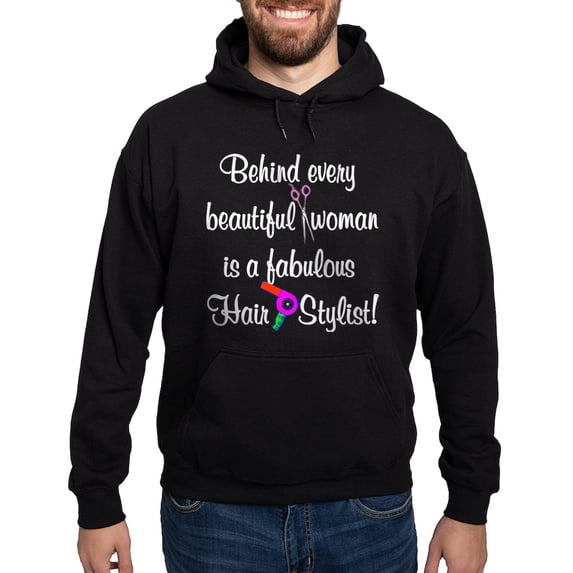 CafePress - INSPIRING HAIR STYLIST Hoodie (Dark) - Pullover Hoodie, Classic, Comfortable Hooded Sweatshirt