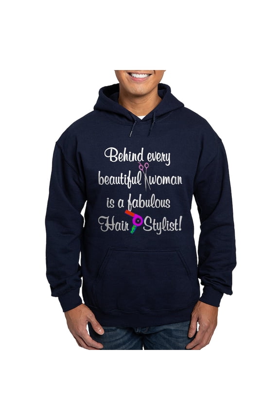 - INSPIRING HAIR STYLIST Hoodie (Dark) - Pullover Hoodie, Classic, Comfortable Hooded Sweatshirt