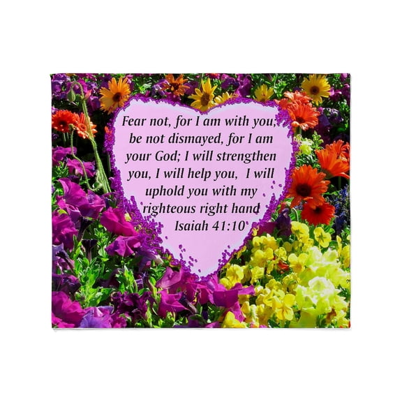 CafePress - ISAIAH 41:10 Throw Blanket - Soft Fleece Throw Blanket, 50"x60" for All Ages