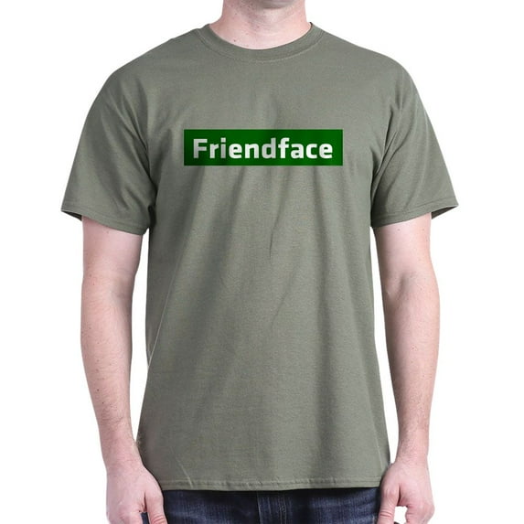 CafePress - IT Crowd Friendface Dark T Shirt - Men's Classic Graphic Cotton T-Shirt