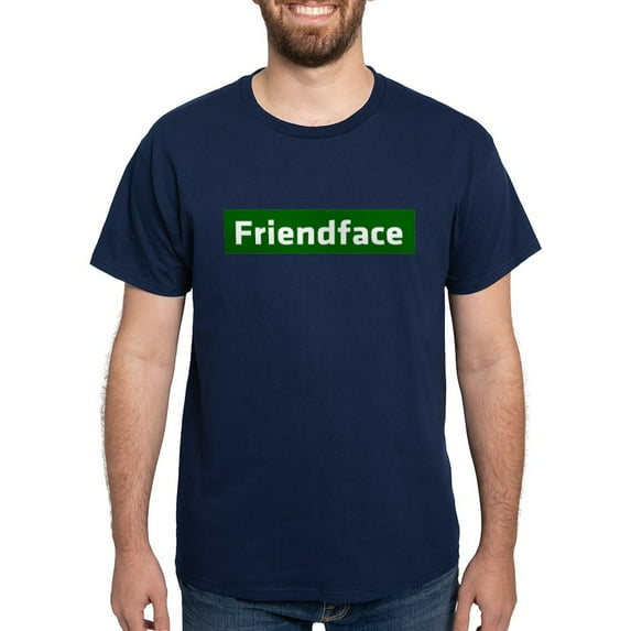 CafePress - IT Crowd Friendface Dark T Shirt - Men's Classic Graphic Cotton T-Shirt