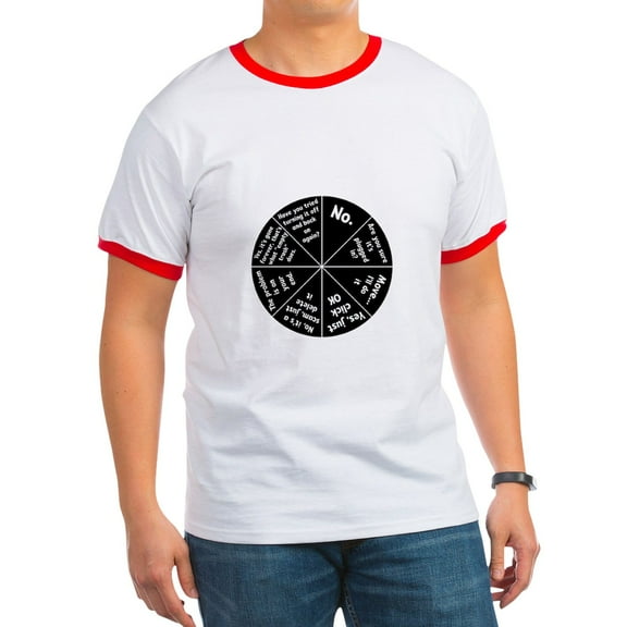 CafePress - IT Response Wheel T Shirt - 100% Cotton Ringed T-Shirt