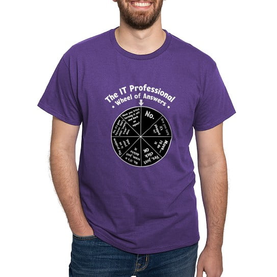 CafePress - IT Response Wheel T Shirt - Men's Classic Cotton T-Shirts