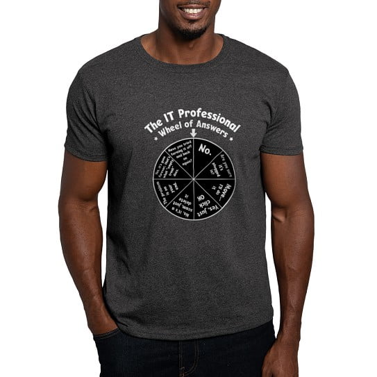 CafePress - IT Response Wheel T Shirt - Men's Classic Cotton T-Shirts