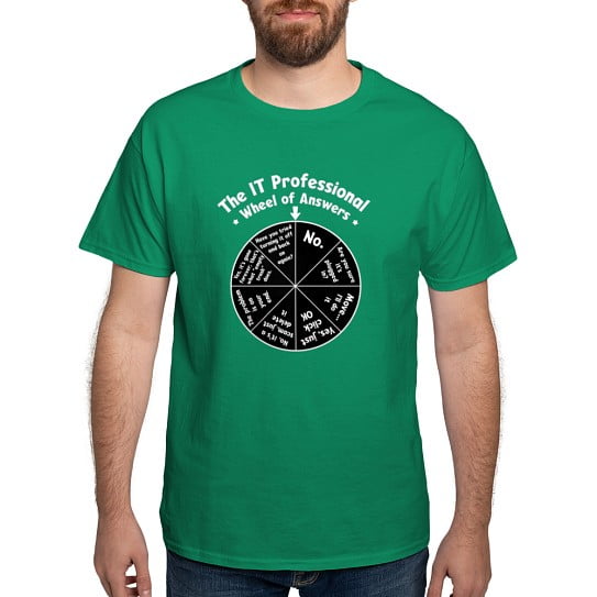 CafePress - IT Response Wheel T Shirt - Men's Classic Cotton T-Shirts