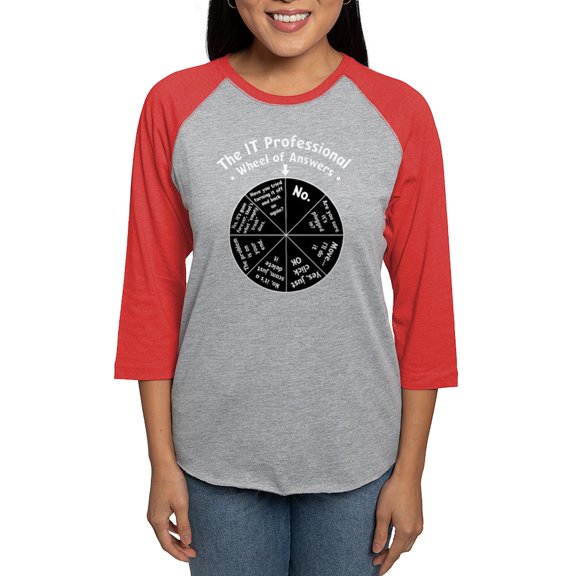 CafePress - IT Response Wheel - Womens Baseball Tee